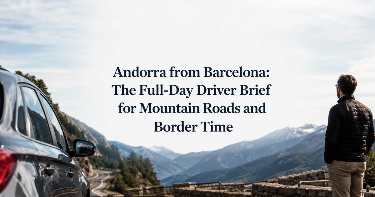 barcelona — Andorra from Barcelona: The Full-Day Driver Brief for Mountain Roads and Border Time