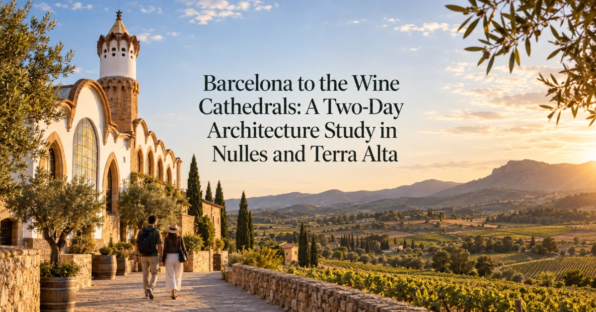 Barcelona — Barcelona to the Wine Cathedrals: A Two-Day Architecture Study in Nulles and Terra Alta