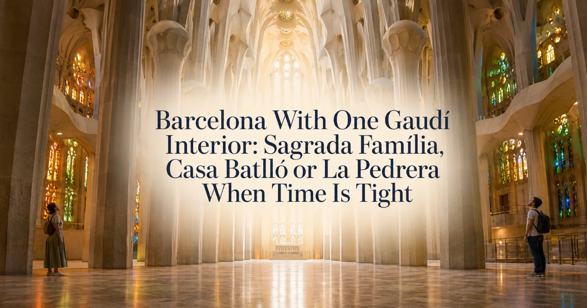 Barcelona — Barcelona With One Gaudí Interior: Sagrada Família, Casa Batlló or La Pedrera When Time Is Tight