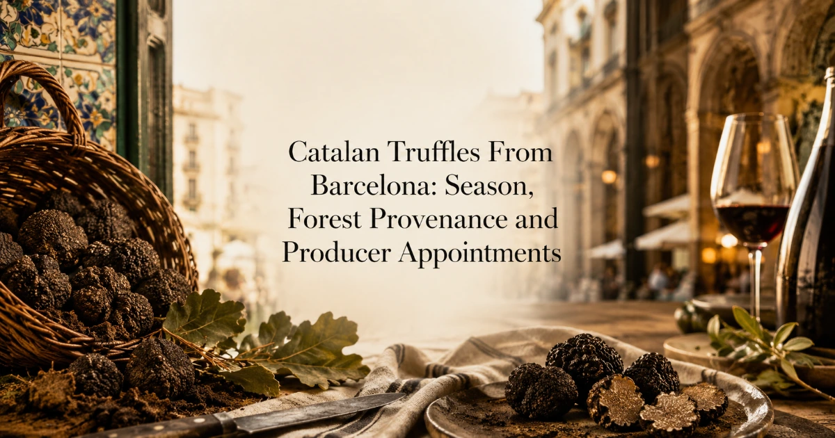 barcelona — Catalan Truffles From Barcelona: Season, Forest Provenance and Producer Appointments