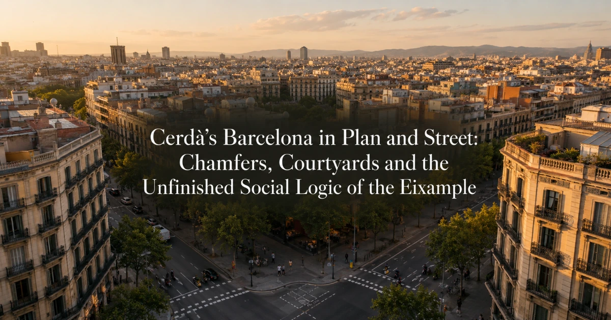 barcelona — Cerdà’s Barcelona in Plan and Street: Chamfers, Courtyards and the Unfinished Social Logic of the Eixample