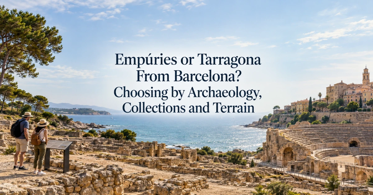 Barcelona — Empúries or Tarragona From Barcelona? Choosing by Archaeology, Collections and Terrain