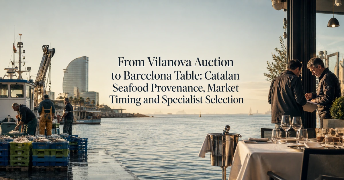 Barcelona — From Vilanova Auction to Barcelona Table: Catalan Seafood Provenance, Market Timing and Specialist Selection