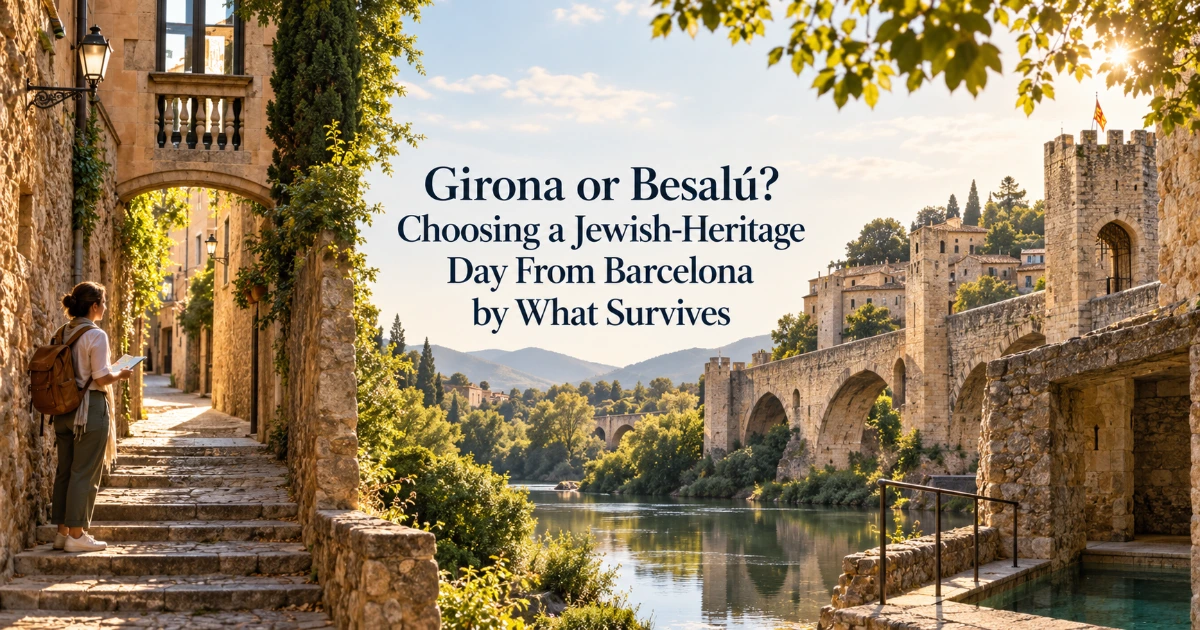 barcelona — Girona or Besalú? Choosing a Jewish-Heritage Day From Barcelona by What Survives