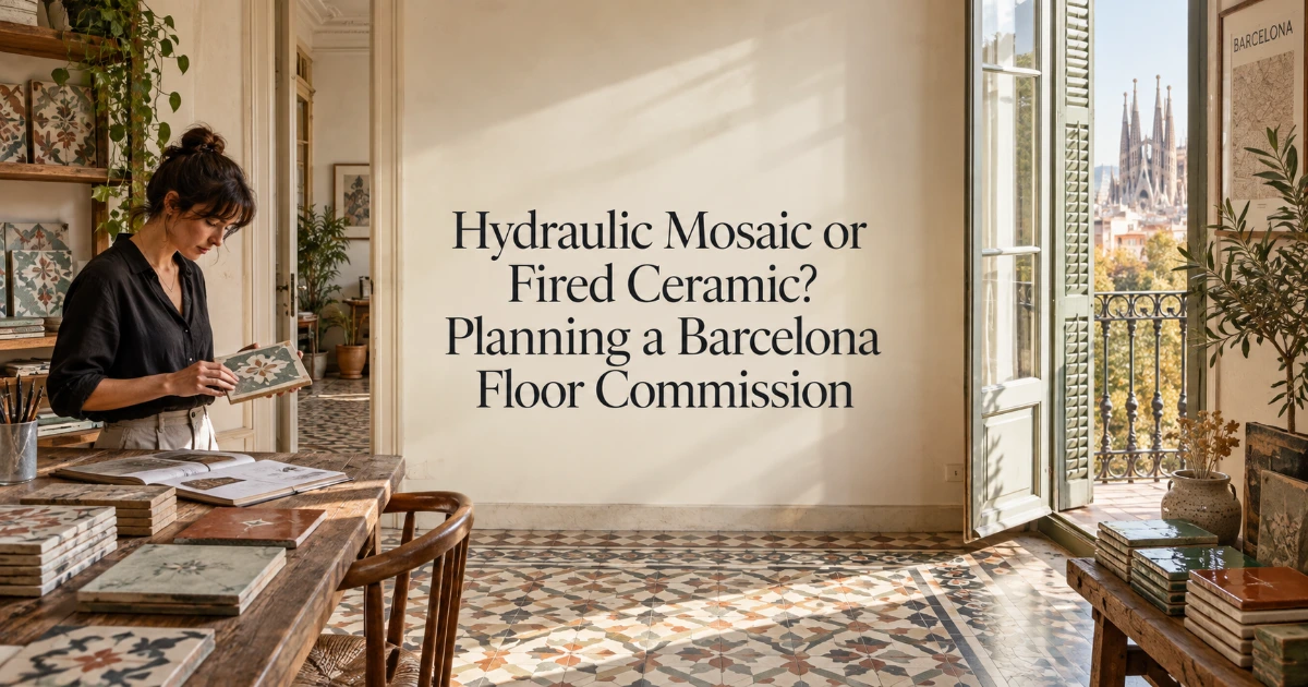Barcelona — Hydraulic Mosaic or Fired Ceramic? Planning a Barcelona Floor Commission