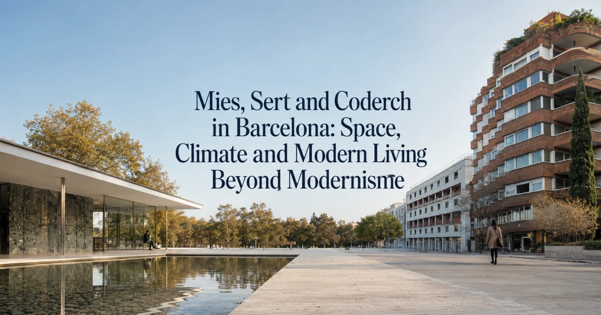 Barcelona — Mies, Sert and Coderch in Barcelona: Space, Climate and Modern Living Beyond Modernisme