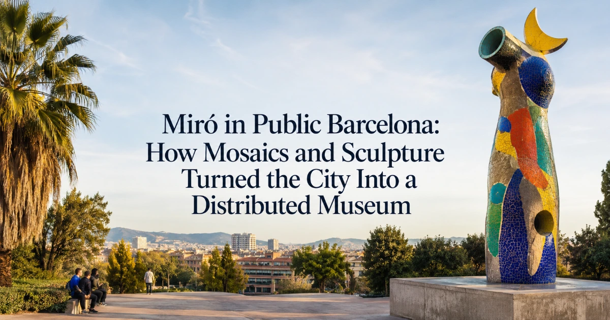Barcelona — Miró in Public Barcelona: How Mosaics and Sculpture Turned the City Into a Distributed Museum