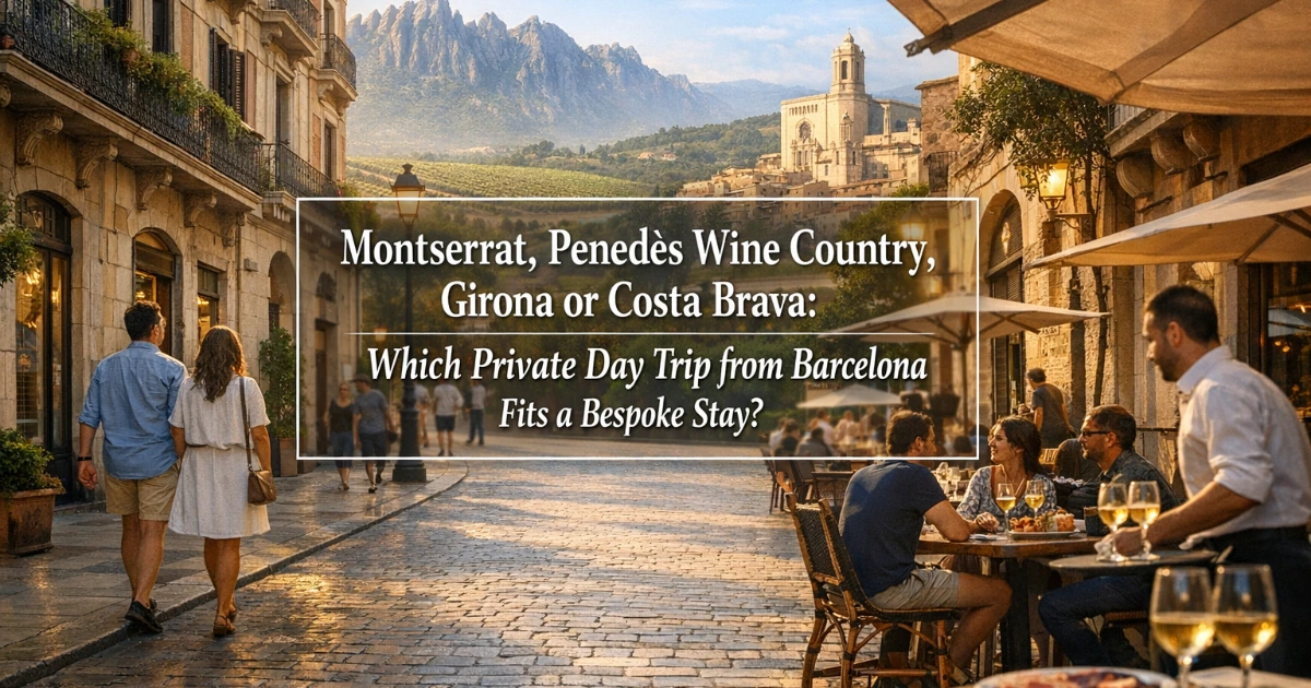 barcelona — Montserrat, Penedès Wine Country, Girona or Costa Brava: Which Private Day Trip from Barcelona Fits a Bespoke Stay?