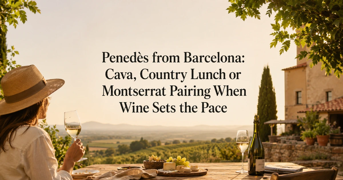 Barcelona — Penedès from Barcelona: Cava, Country Lunch or Montserrat Pairing When Wine Sets the Pace