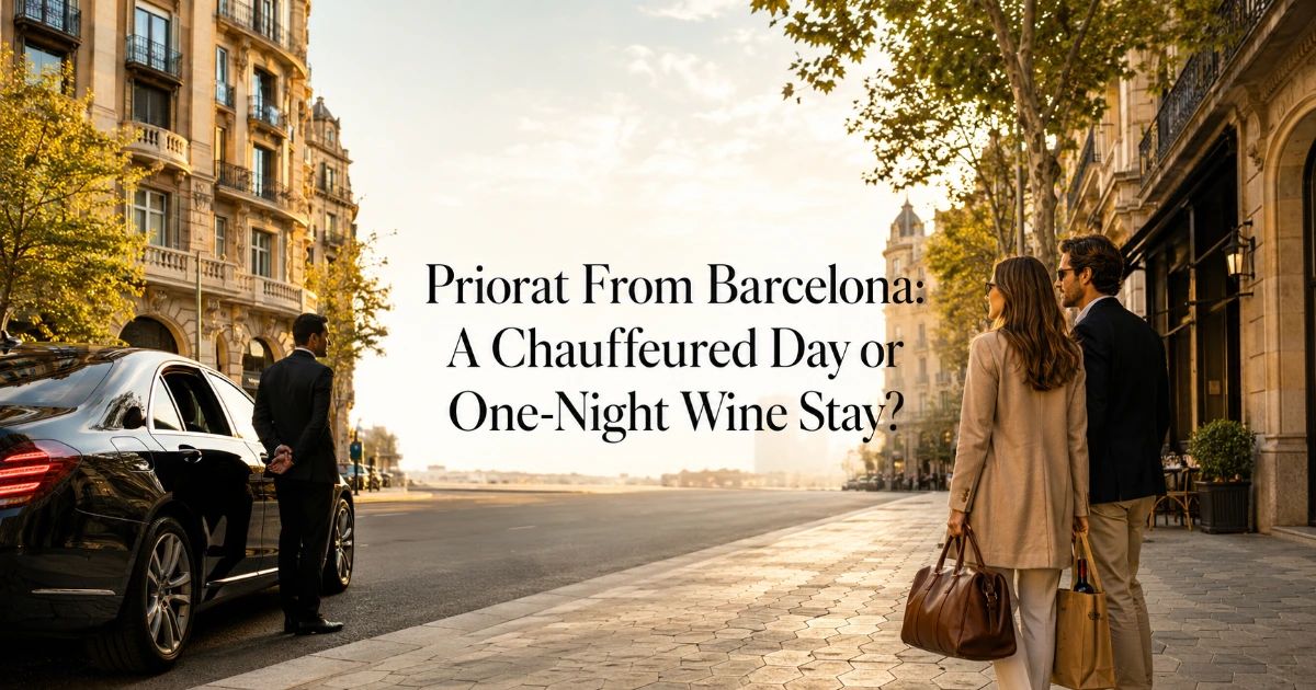 Barcelona — Priorat From Barcelona: A Chauffeured Day or One-Night Wine Stay?