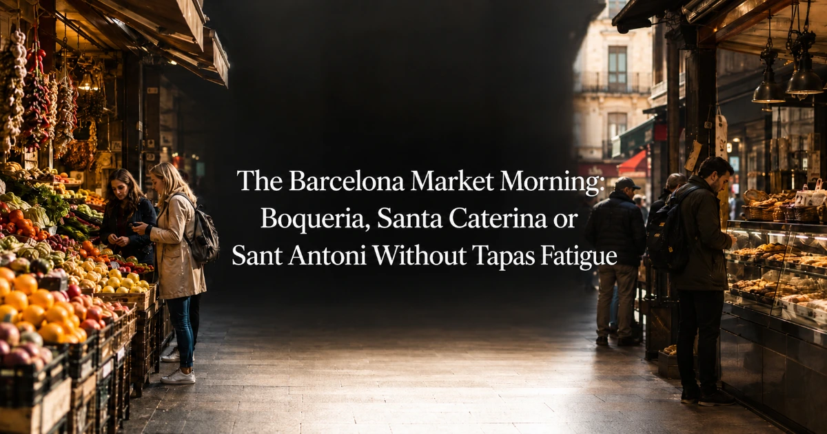 barcelona — The Barcelona Market Morning: Boqueria, Santa Caterina or Sant Antoni Without Tapas Fatigue
