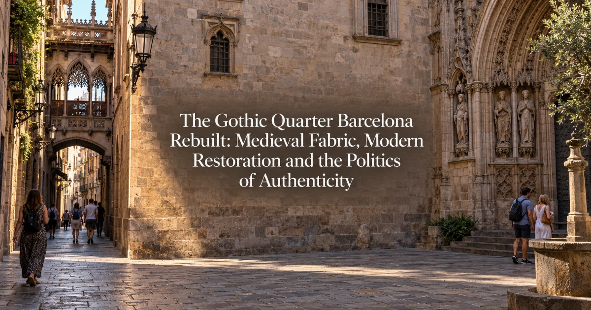 barcelona — The Gothic Quarter Barcelona Rebuilt: Medieval Fabric, Modern Restoration and the Politics of Authenticity