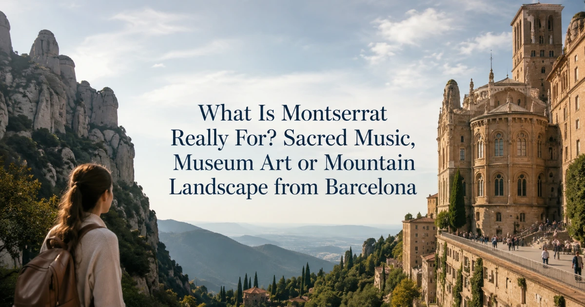 Barcelona — What Is Montserrat Really For? Sacred Music, Museum Art or Mountain Landscape from Barcelona