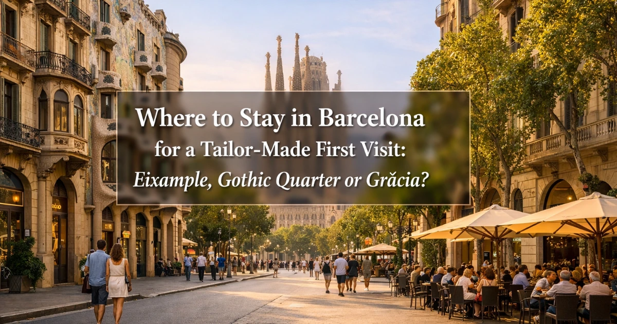 barcelona — Where to Stay in Barcelona for a Tailor-Made First Visit: Eixample, Gothic Quarter or Gràcia?