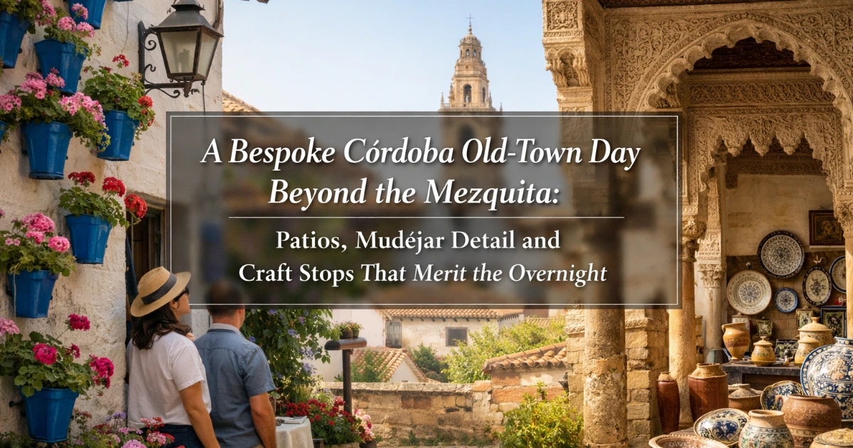 cordoba — A Bespoke Córdoba Old-Town Day Beyond the Mezquita: Patios, Mudéjar Detail and Craft Stops That Merit the Overnight
