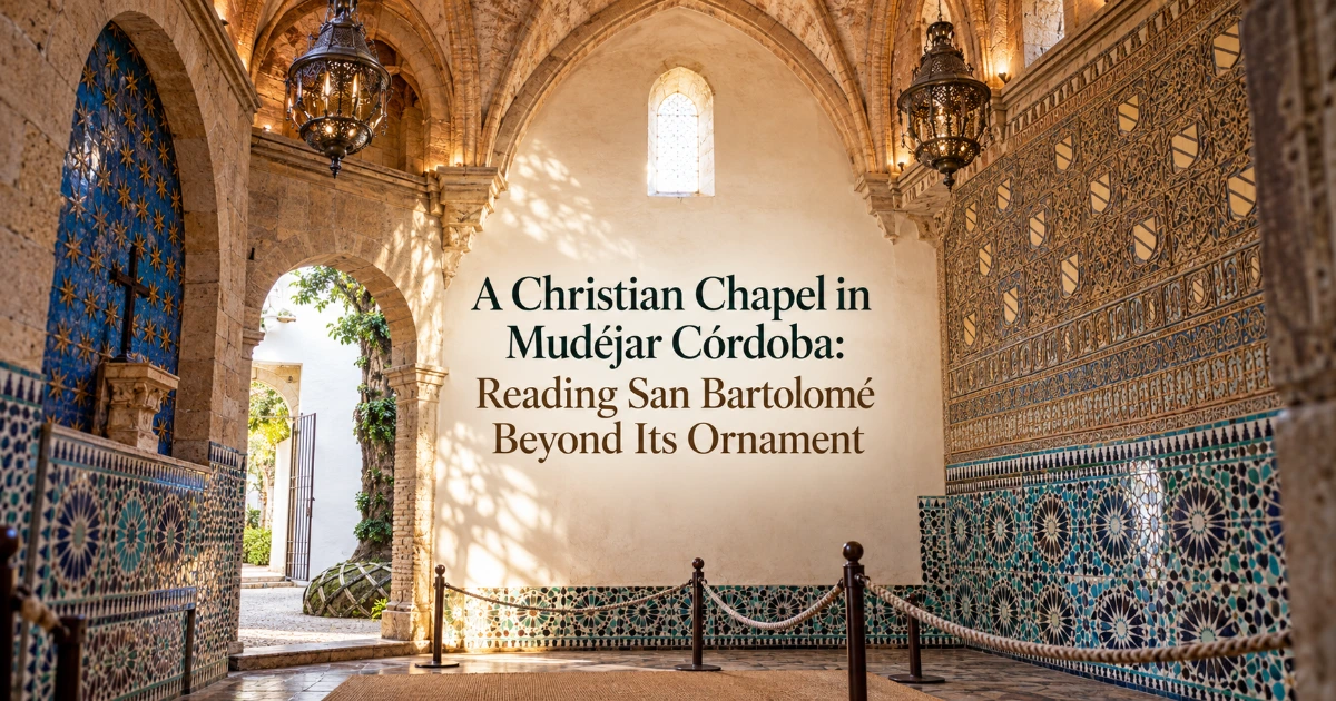 Cordoba — A Christian Chapel in Mudéjar Córdoba: Reading San Bartolomé Beyond Its Ornament