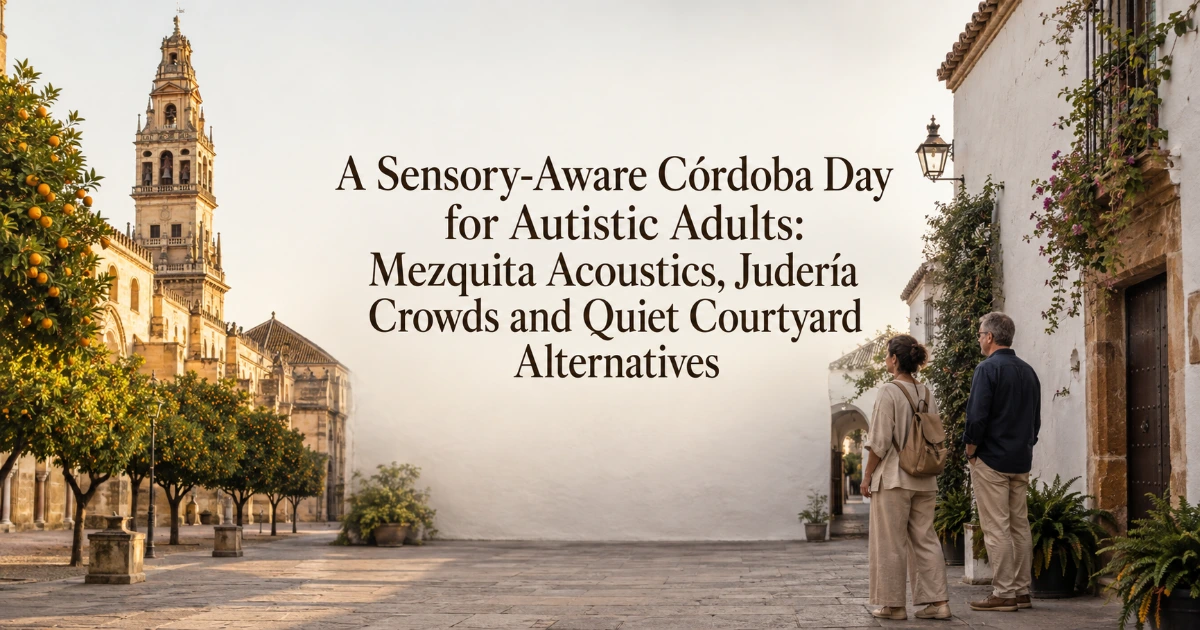 Cordoba — A Sensory-Aware Córdoba Day for Autistic Adults: Mezquita Acoustics, Judería Crowds and Quiet Courtyard Alternatives