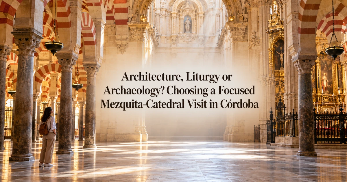 cordoba — Architecture, Liturgy or Archaeology? Choosing a Focused Mezquita-Catedral Visit in Córdoba