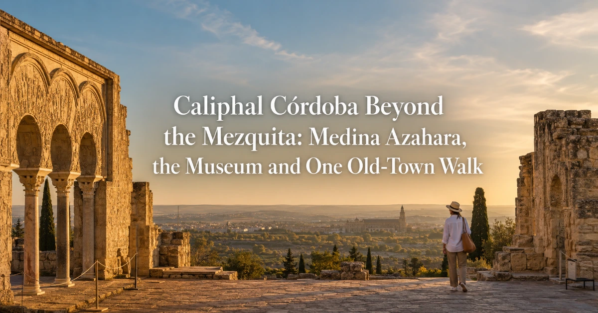 Cordoba — Caliphal Córdoba Beyond the Mezquita: Medina Azahara, the Museum and One Old-Town Walk
