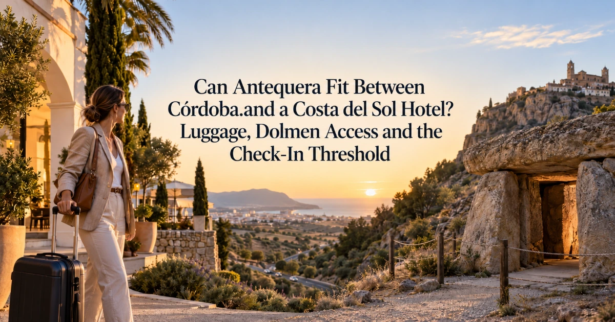 Cordoba — Can Antequera Fit Between Córdoba and a Costa del Sol Hotel? Luggage, Dolmen Access and the Check-In Threshold