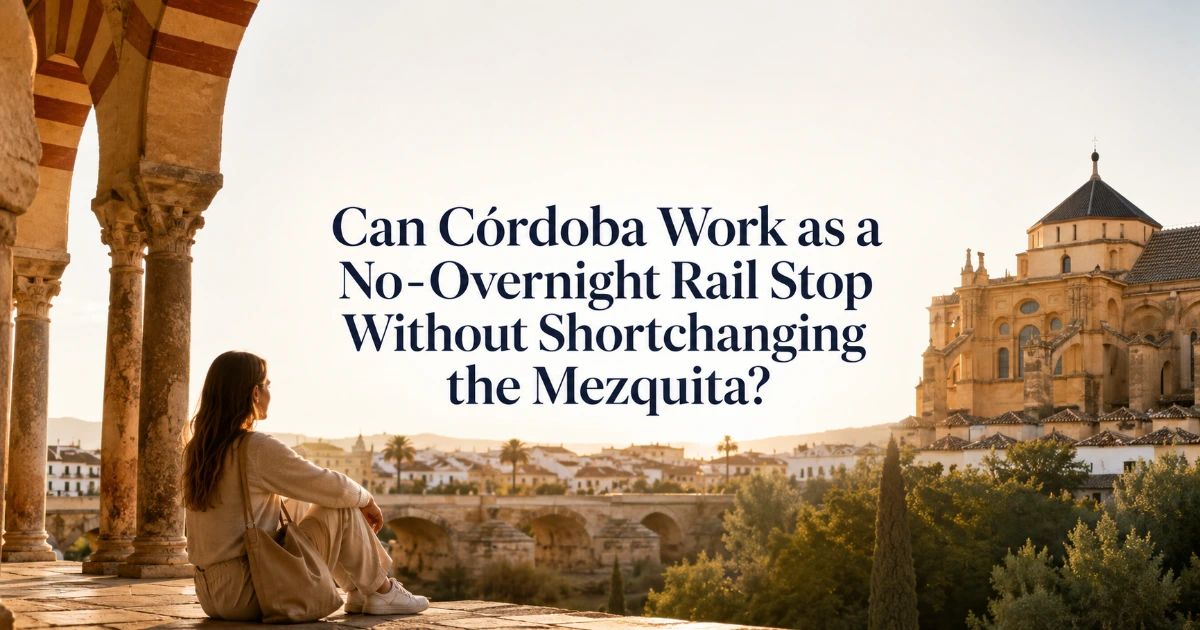 Cordoba — Can Córdoba Work as a No-Overnight Rail Stop Without Shortchanging the Mezquita?