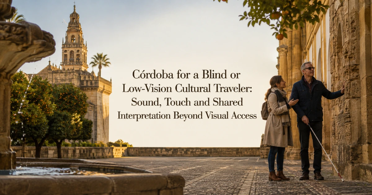 Cordoba — Córdoba for a Blind or Low-Vision Cultural Traveler: Sound, Touch and Shared Interpretation Beyond Visual Access