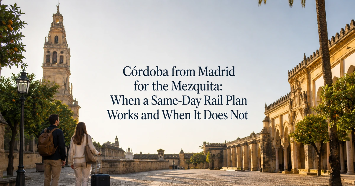 cordoba — Córdoba from Madrid for the Mezquita: When a Same-Day Rail Plan Works and When It Does Not
