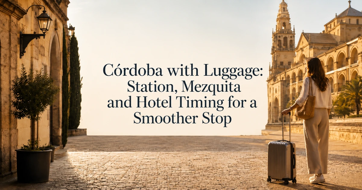cordoba — Córdoba with Luggage: Station, Mezquita and Hotel Timing for a Smoother Stop