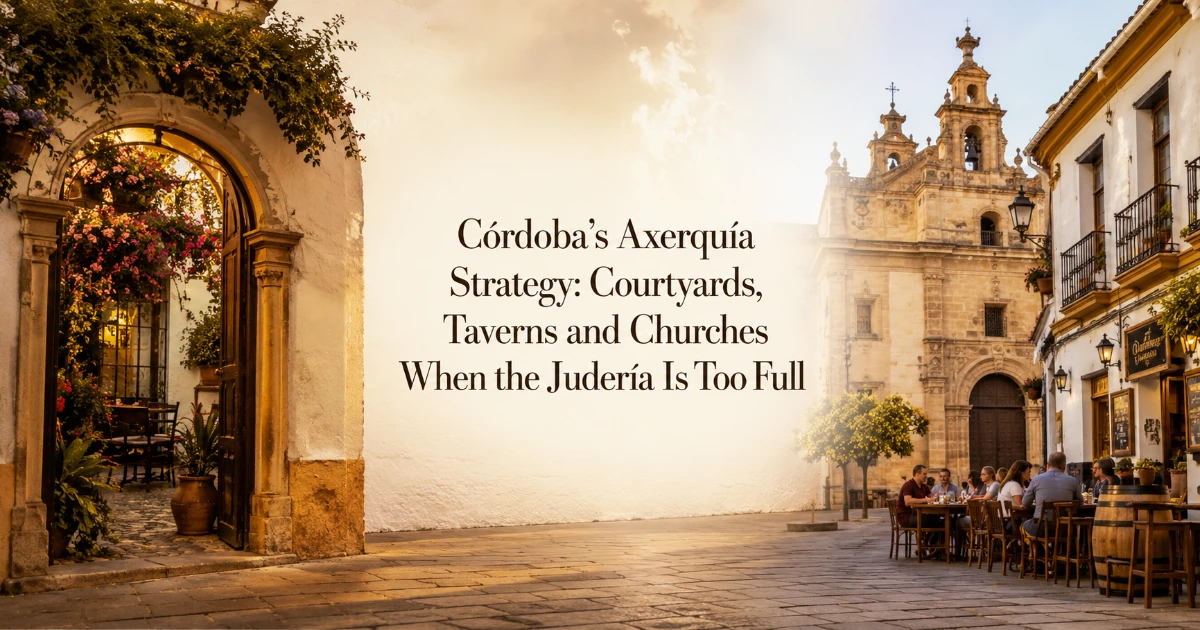 Cordoba — Córdoba’s Axerquía Strategy: Courtyards, Taverns and Churches When the Judería Is Too Full