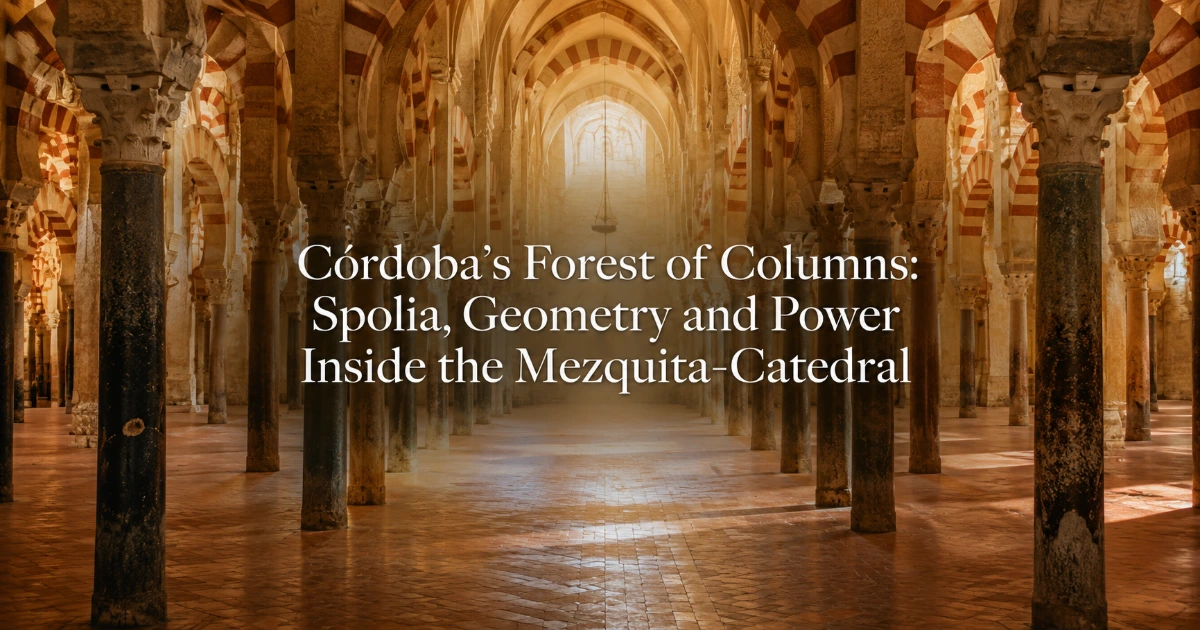 Cordoba — Córdoba’s Forest of Columns: Spolia, Geometry and Power Inside the Mezquita-Catedral
