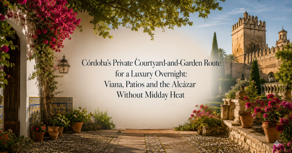 cordoba — Córdoba’s Private Courtyard-and-Garden Route for a Luxury Overnight: Viana, Patios and the Alcázar Without Midday Heat