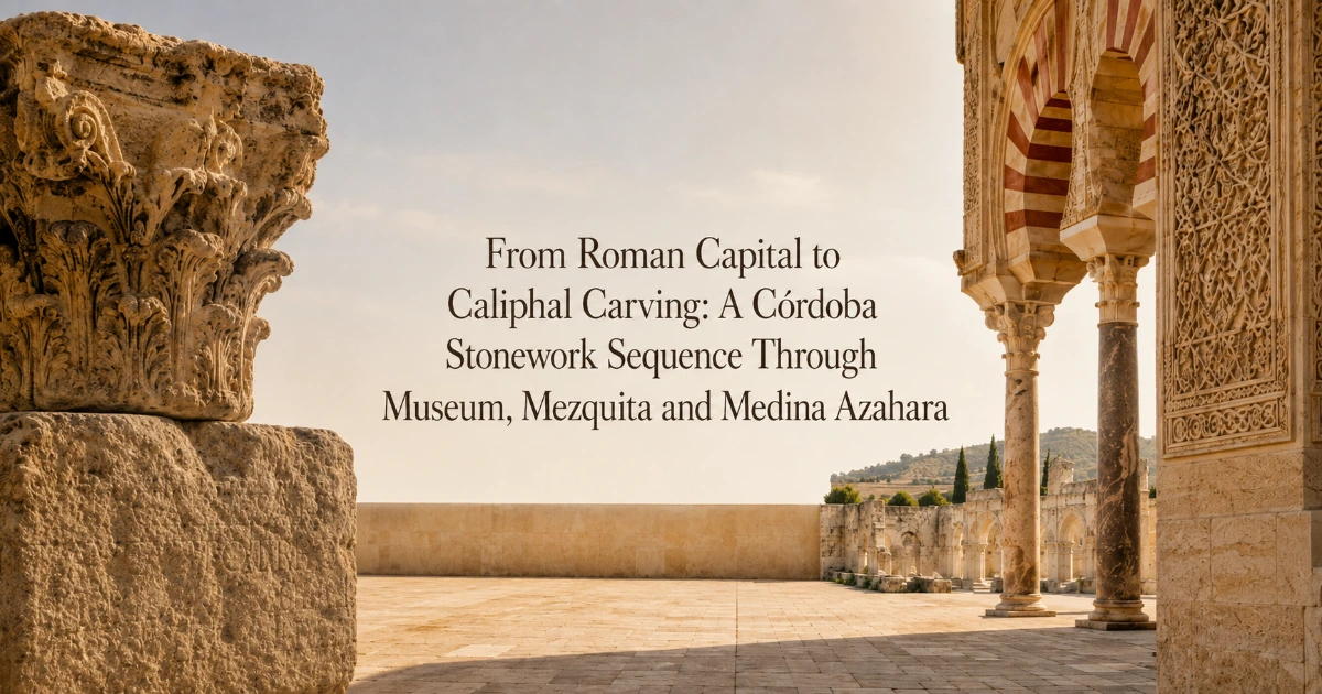 cordoba — From Roman Capital to Caliphal Carving: A Córdoba Stonework Sequence Through Museum, Mezquita and Medina Azahara