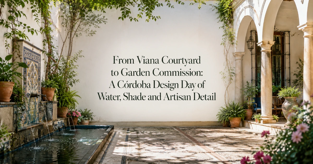 cordoba — From Viana Courtyard to Garden Commission: A Córdoba Design Day of Water, Shade and Artisan Detail