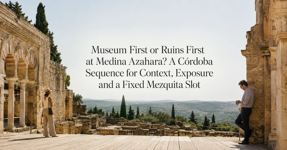 Cordoba — Museum First or Ruins First at Medina Azahara? A Córdoba Sequence for Context, Exposure and a Fixed Mezquita Slot