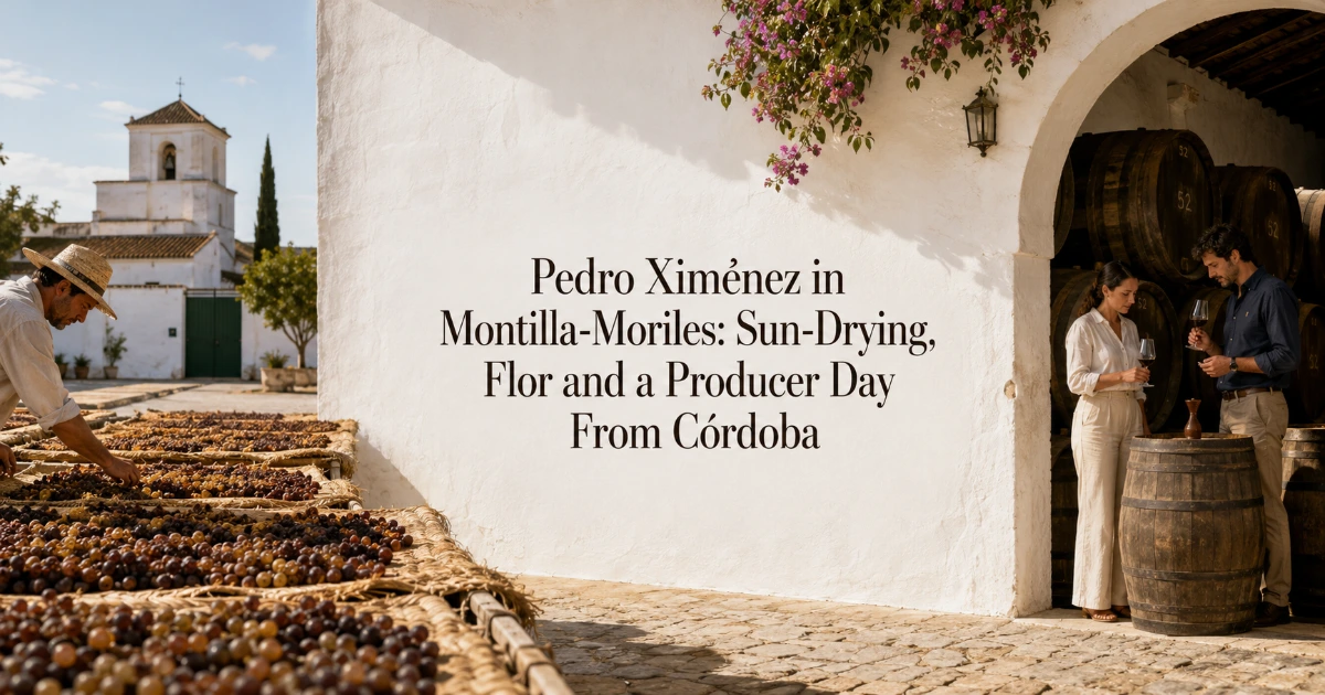 Cordoba — Pedro Ximénez in Montilla-Moriles: Sun-Drying, Flor and a Producer Day From Córdoba