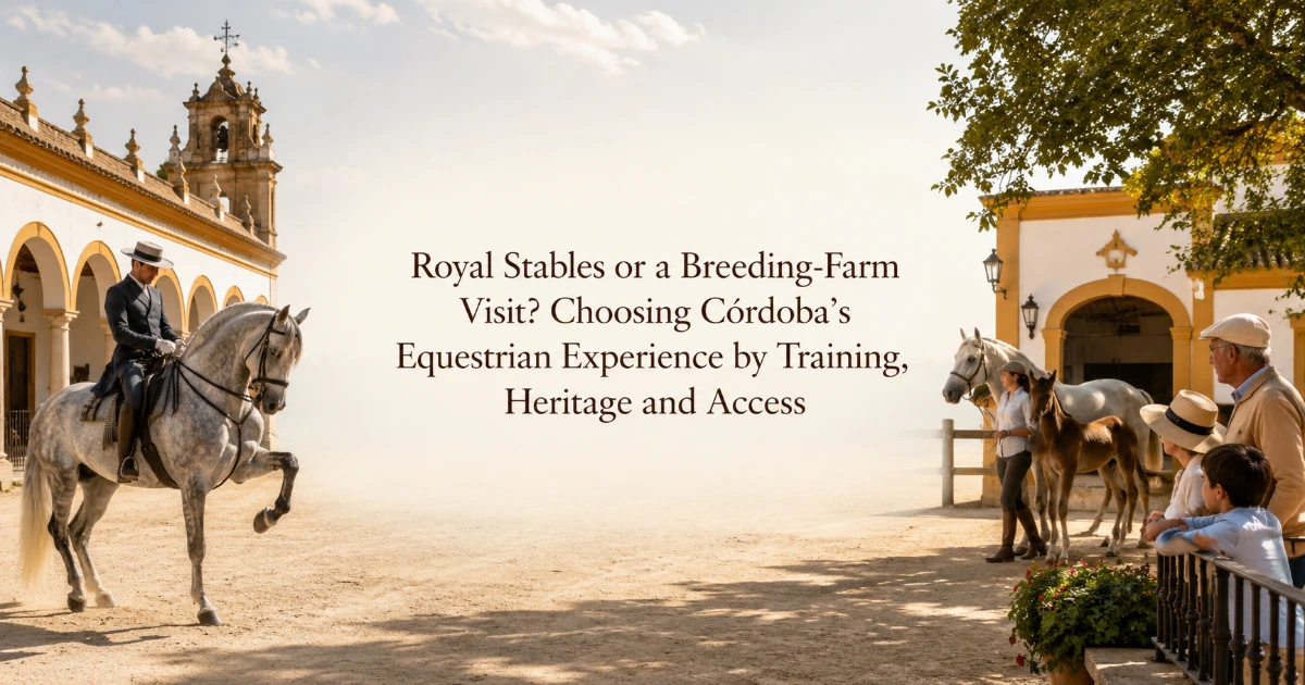Cordoba — Royal Stables or a Breeding-Farm Visit? Choosing Córdoba’s Equestrian Experience by Training, Heritage and Access