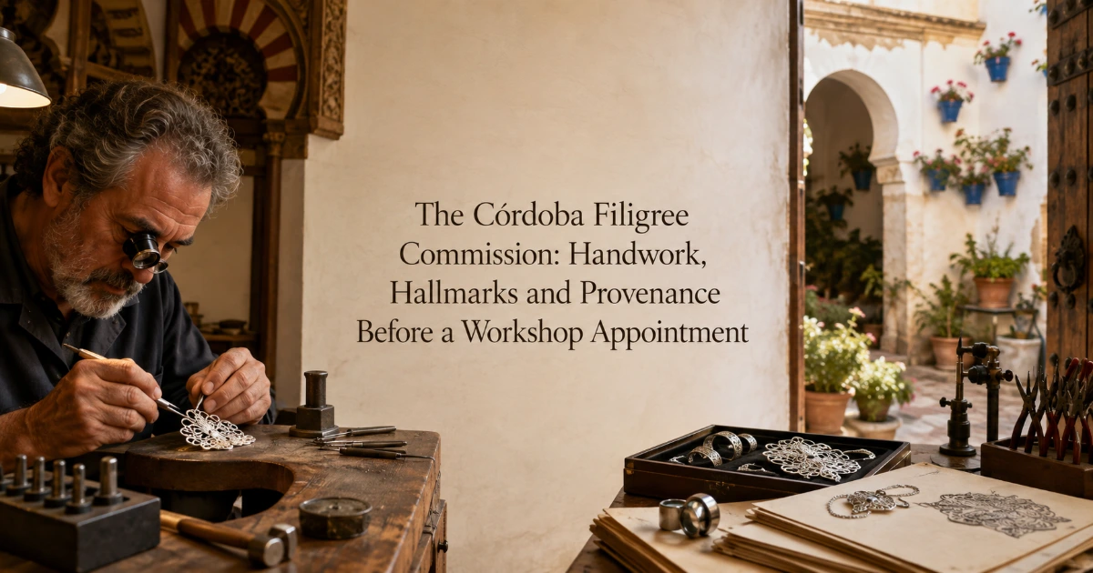 Cordoba — The Córdoba Filigree Commission: Handwork, Hallmarks and Provenance Before a Workshop Appointment