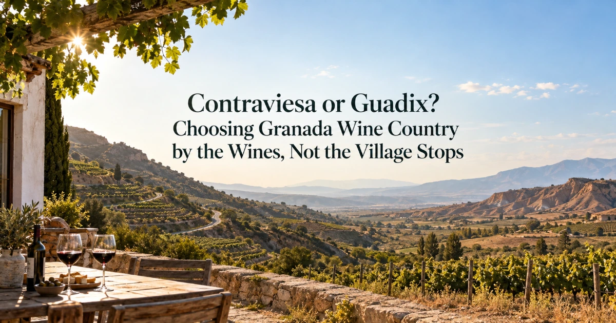 Granada — Contraviesa or Guadix? Choosing Granada Wine Country by the Wines, Not the Village Stops