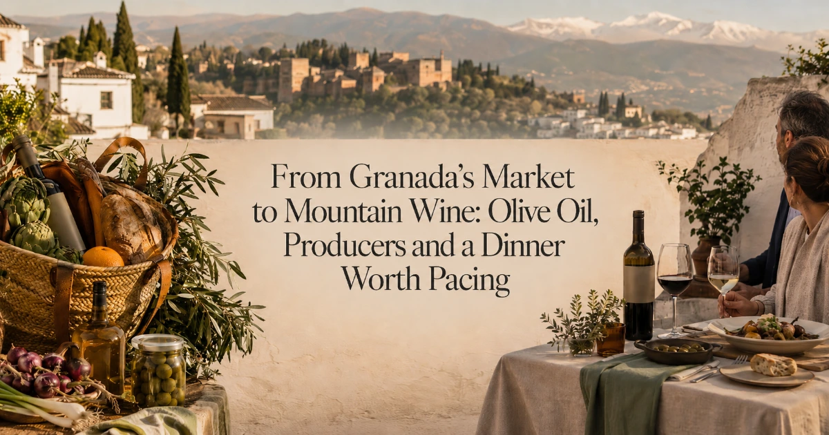 granada — From Granada’s Market to Mountain Wine: Olive Oil, Producers and a Dinner Worth Pacing