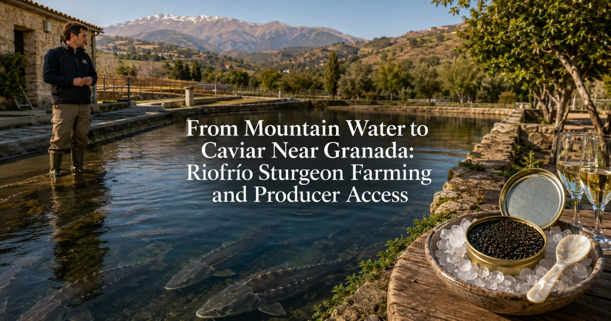 Granada — From Mountain Water to Caviar Near Granada: Riofrío Sturgeon Farming and Producer Access