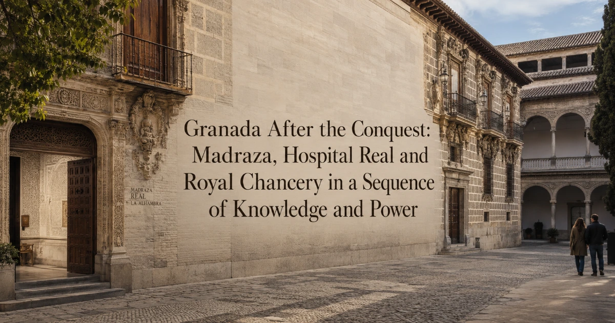 granada — Granada After the Conquest: Madraza, Hospital Real and Royal Chancery in a Sequence of Knowledge and Power