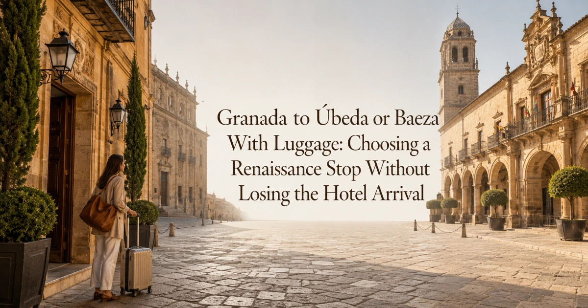 granada — Granada to Úbeda or Baeza With Luggage: Choosing a Renaissance Stop Without Losing the Hotel Arrival