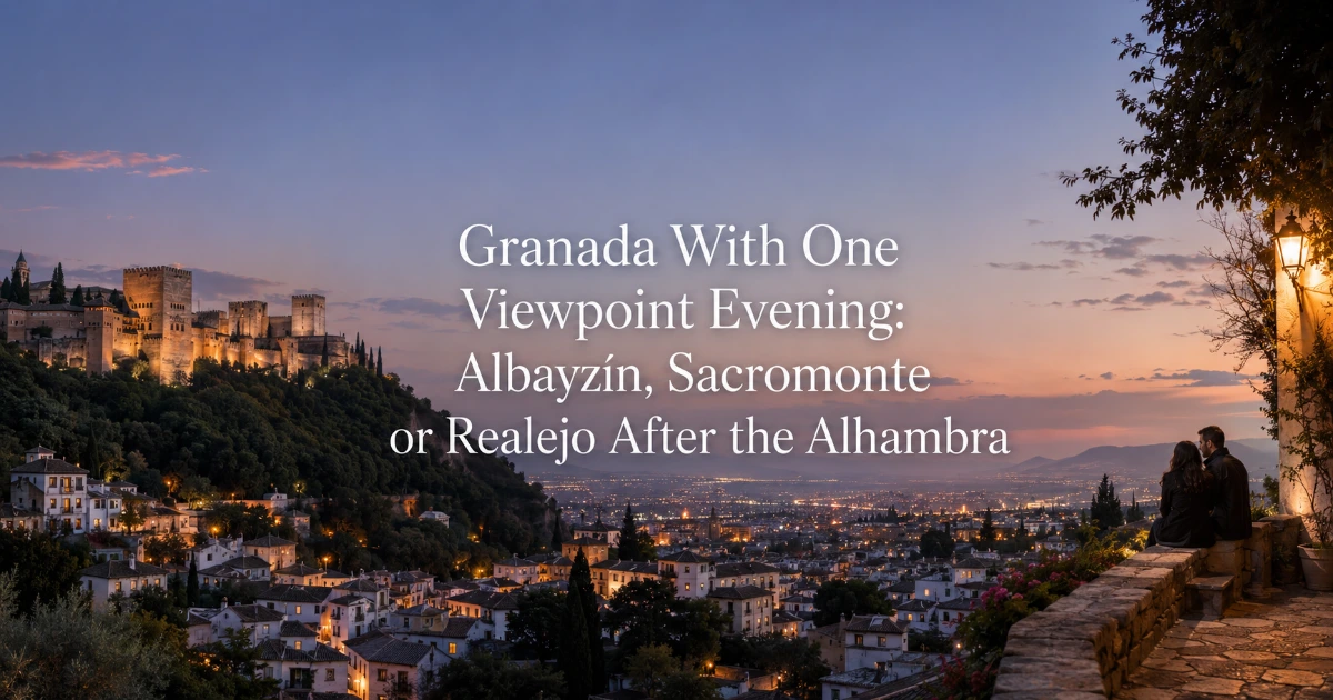Granada — Granada With One Viewpoint Evening: Albayzín, Sacromonte or Realejo After the Alhambra