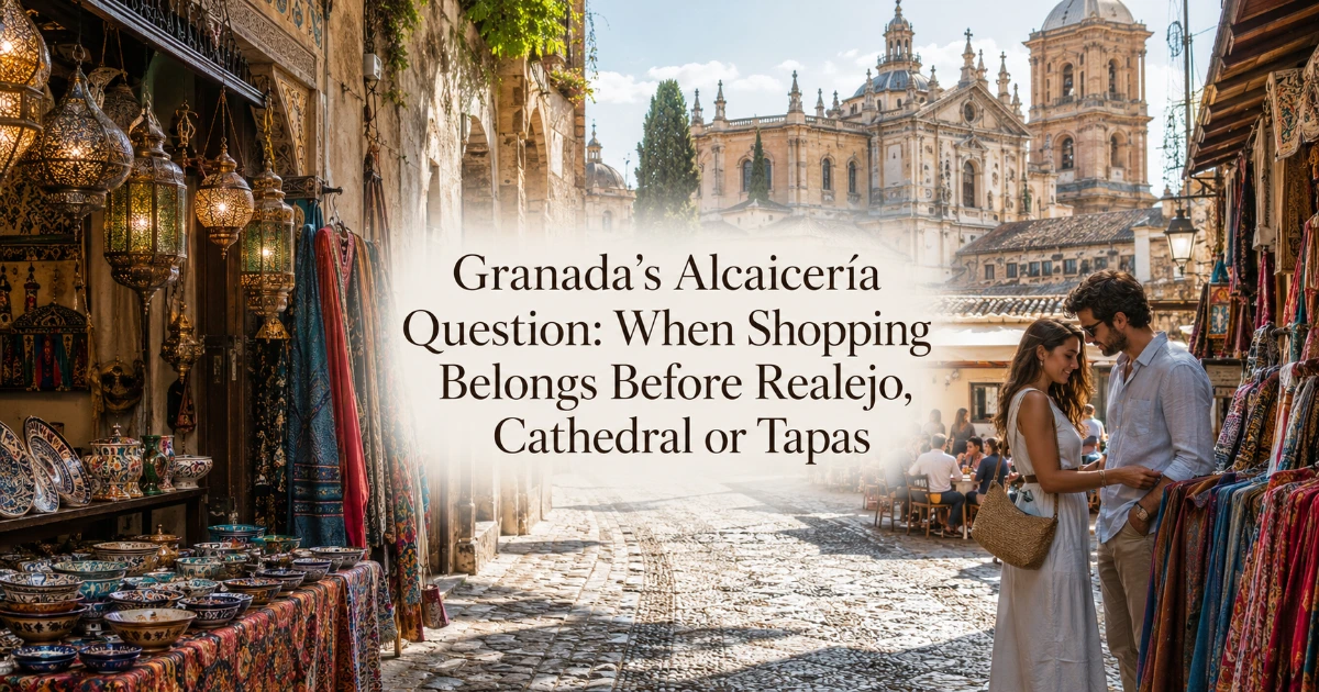 granada — Granada’s Alcaicería Question: When Shopping Belongs Before Realejo, Cathedral or Tapas