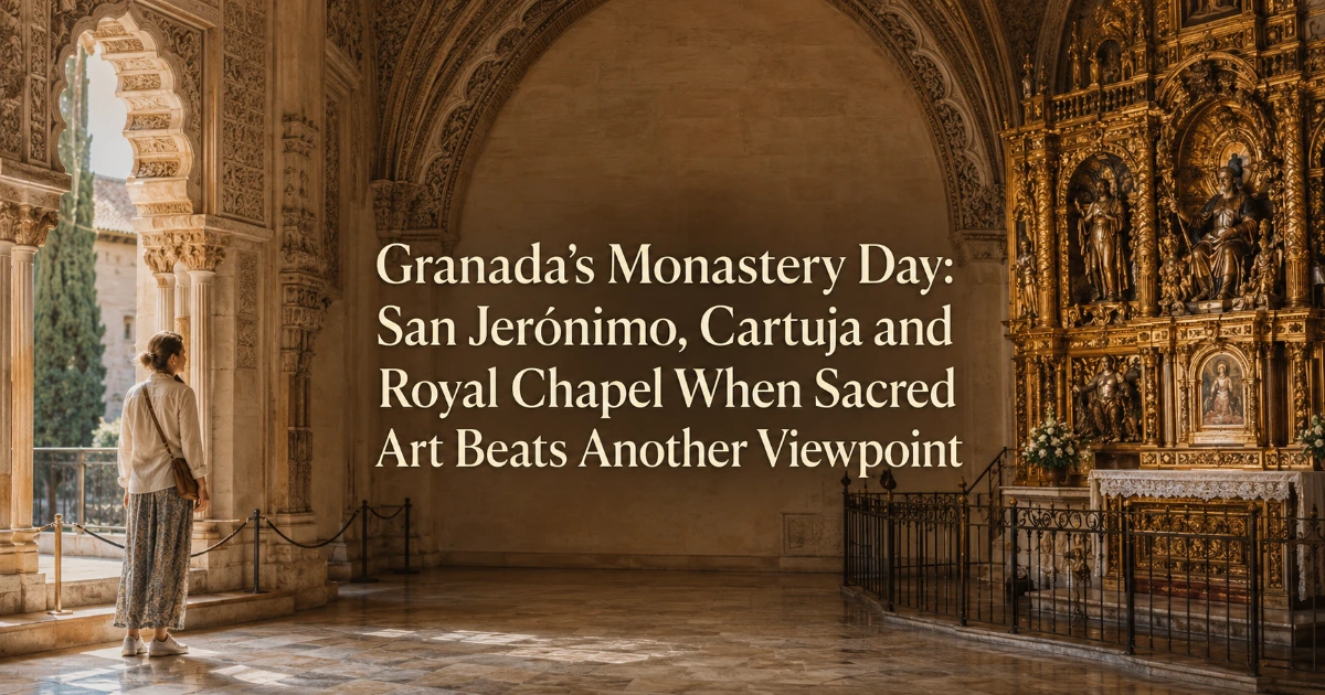 Granada — Granada’s Monastery Day: San Jerónimo, Cartuja and Royal Chapel When Sacred Art Beats Another Viewpoint