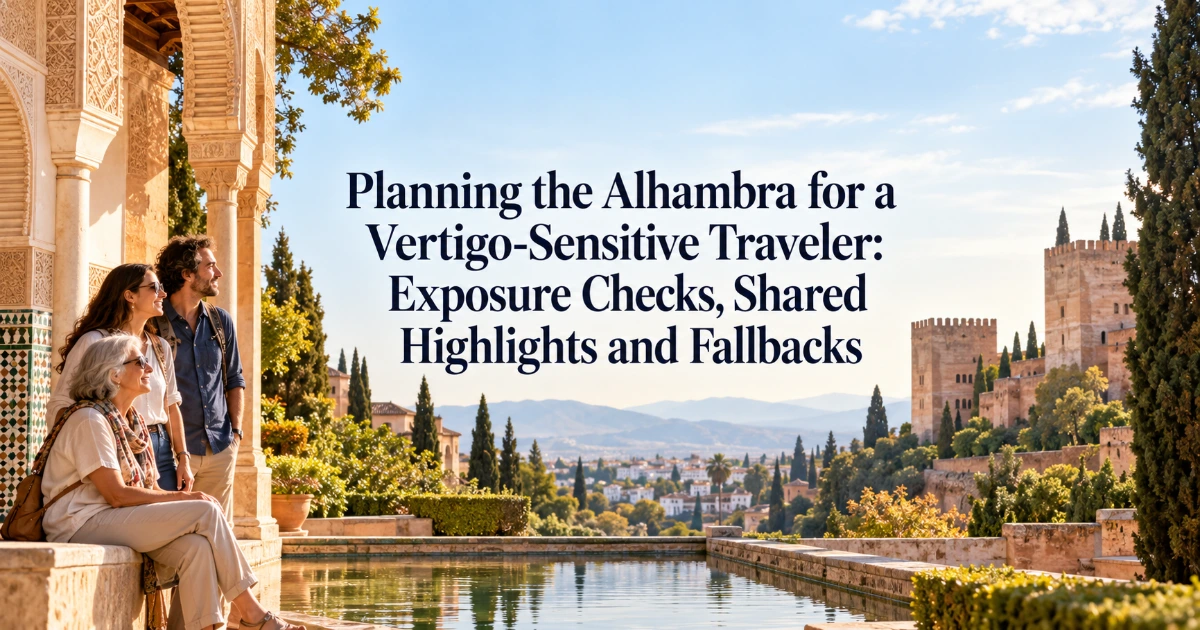 granada — Planning the Alhambra for a Vertigo-Sensitive Traveler: Exposure Checks, Shared Highlights and Fallbacks