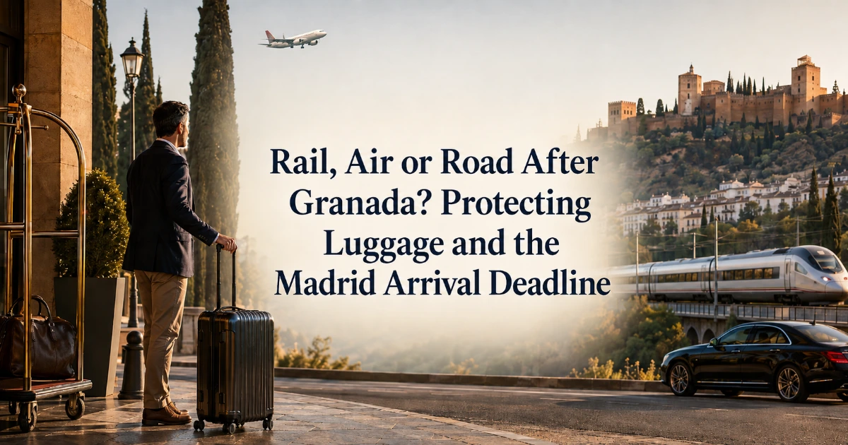 Granada — Rail, Air or Road After Granada? Protecting Luggage and the Madrid Arrival Deadline