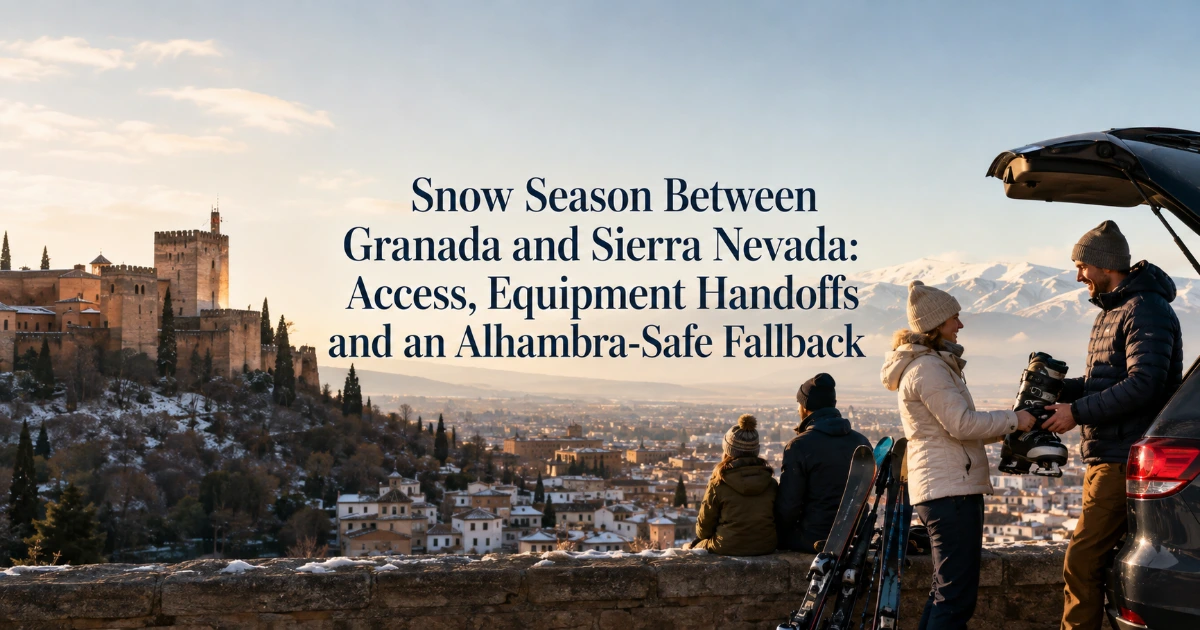 Granada — Snow Season Between Granada and Sierra Nevada: Access, Equipment Handoffs and an Alhambra-Safe Fallback