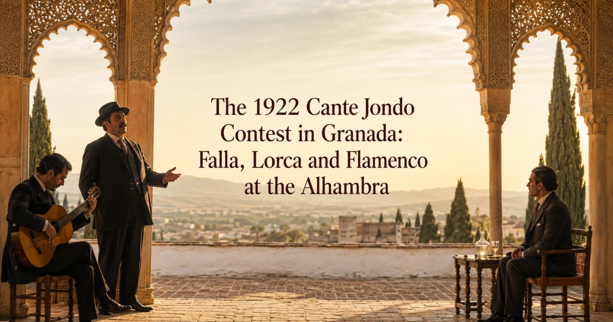 Granada — The 1922 Cante Jondo Contest in Granada: Falla, Lorca and Flamenco at the Alhambra