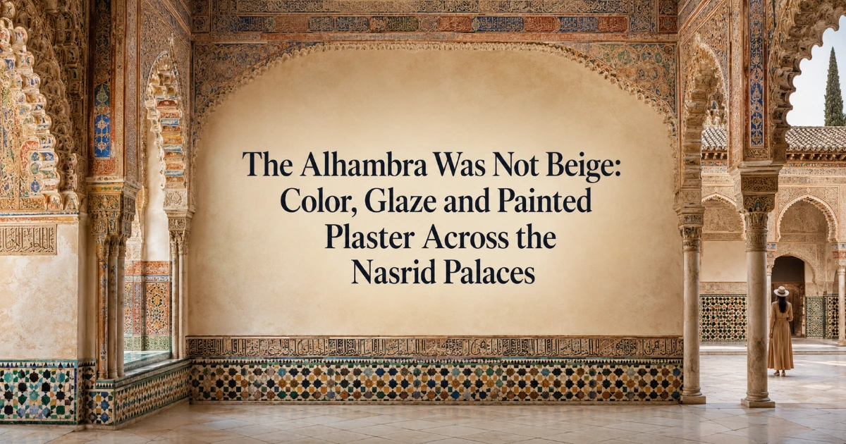 Granada — The Alhambra Was Not Beige: Color, Glaze and Painted Plaster Across the Nasrid Palaces